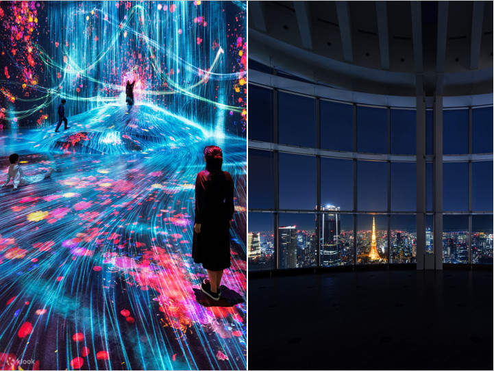 บัตรเข้าจุดชมวิวในร่มโตเกียวซิตี้วิว + บัตรเข้าชมนิทรรศการ teamLab Borderless